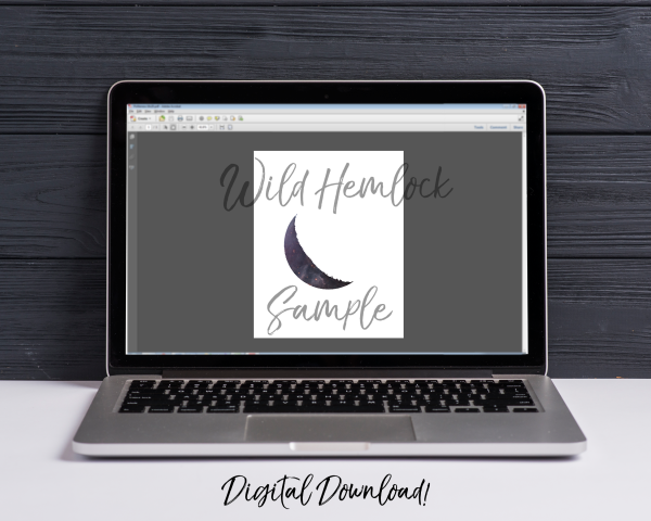 Galaxy Moon Phases Print Set at WildHemlock.com. More Celestial and Boho Decor available!