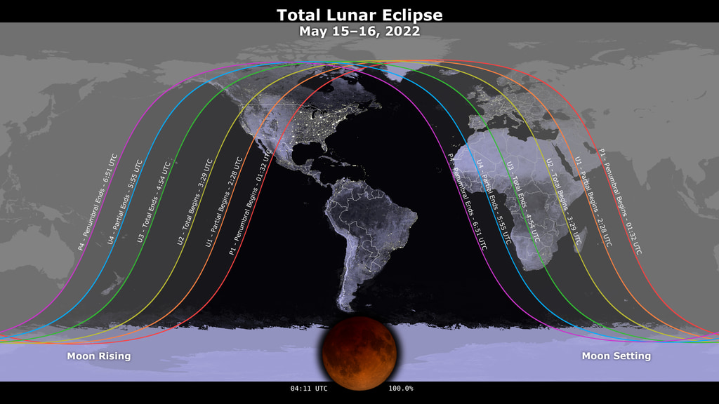 Total Lunar Eclipse Image by NASA. Learn more at Wild Hemlock WildHemlock.Com